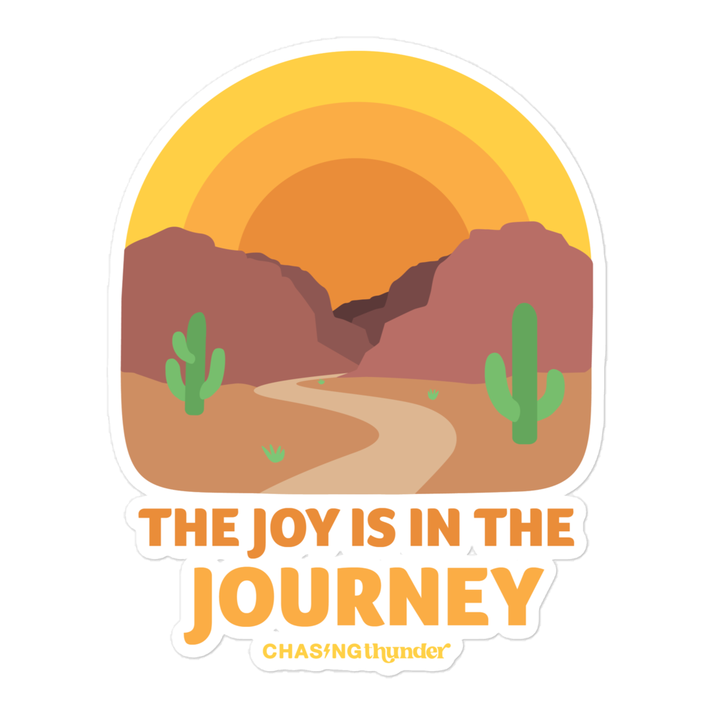 The Joy is in the Journey Sticker